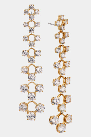 HALLE GRADUATED CZ EARRINGS